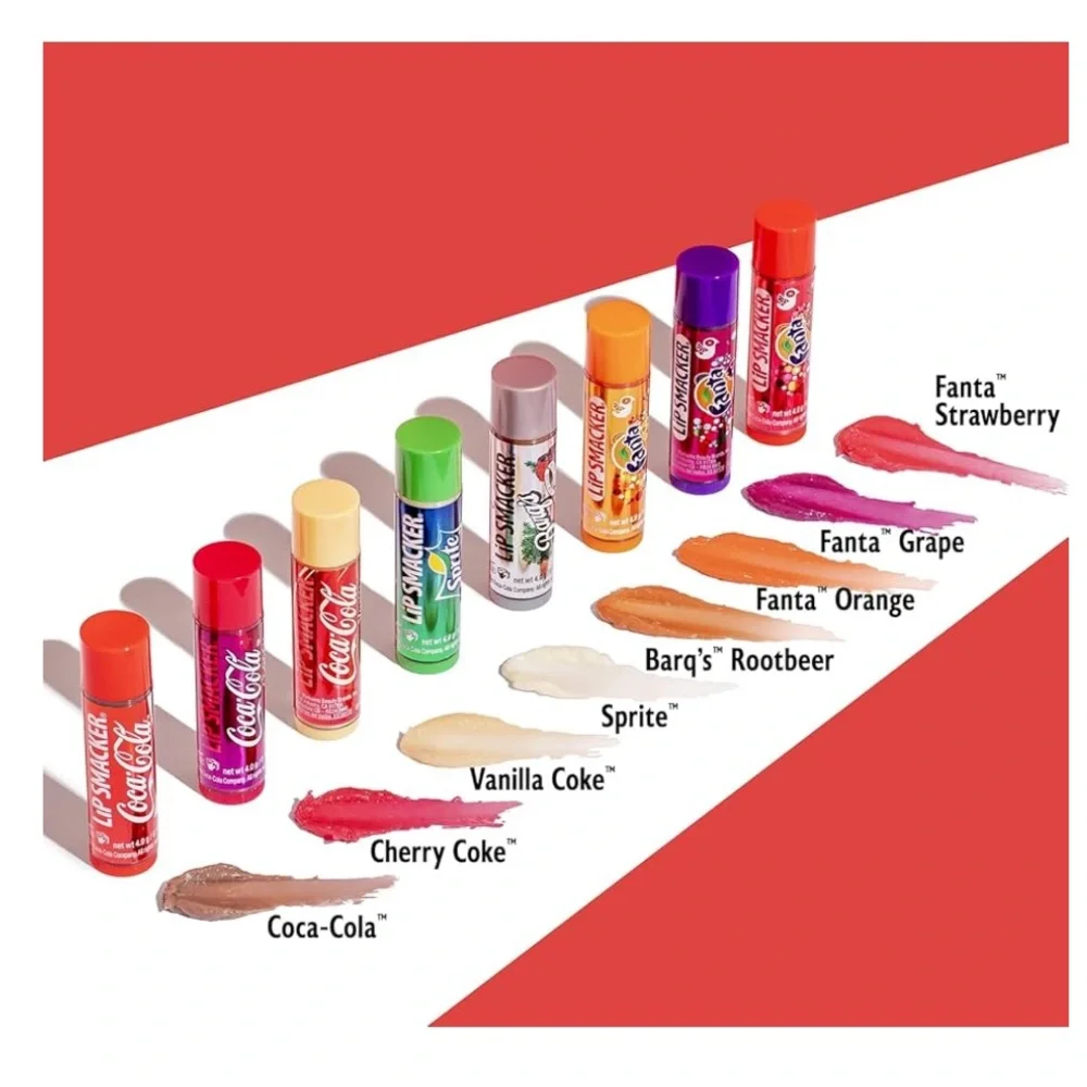 Lip Smacker Coca-Cola Flavored Balm, 8 Count, Flavors Coke,